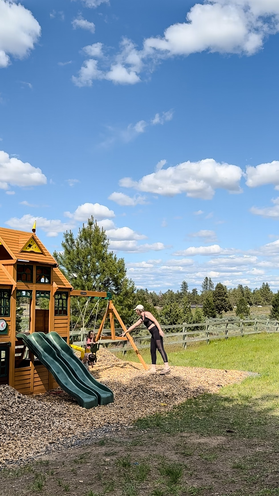 Bear Cave Lodge Swing Set/Playset Installation